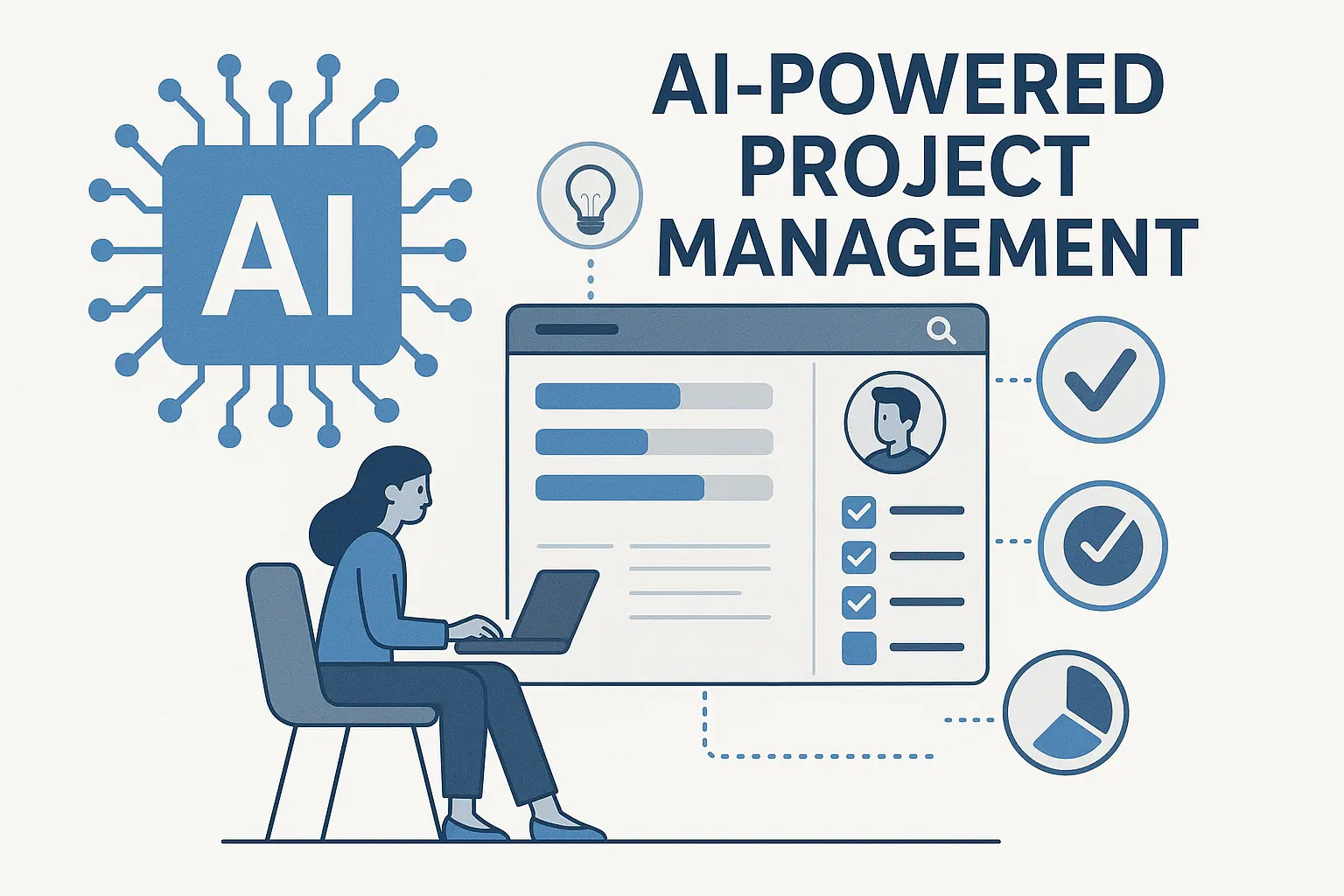 Illustration of benefits of AI in project management