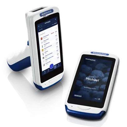 Datalogic mobile barcode-scanning devices used in warehouse operations