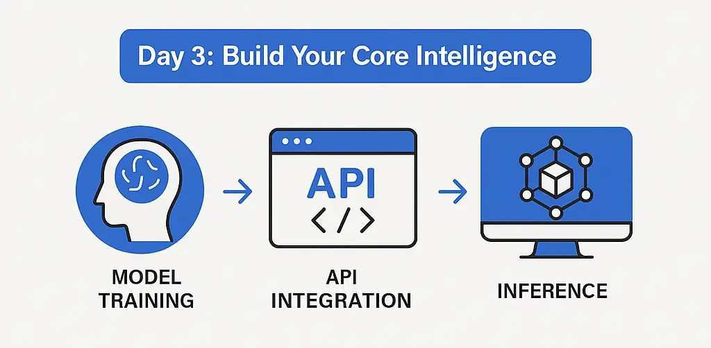 Illustration of workflow for building the core intelligence