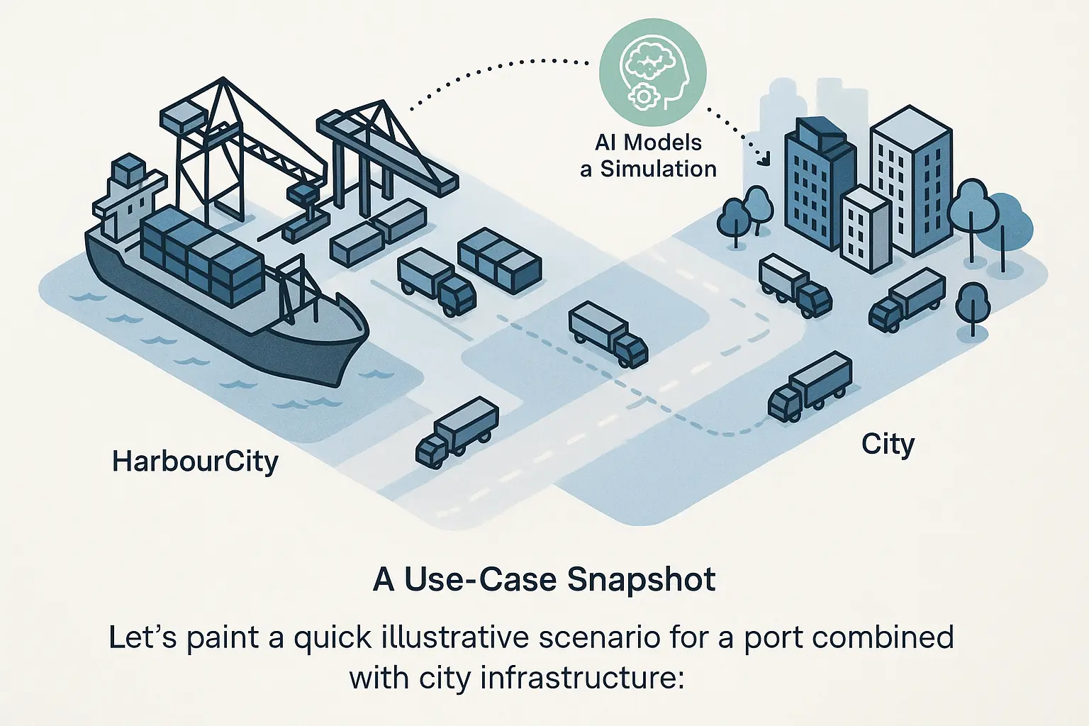 Simulation Driven AI Using Digital Twins for Prediction in Factories Ports and Cities 6
