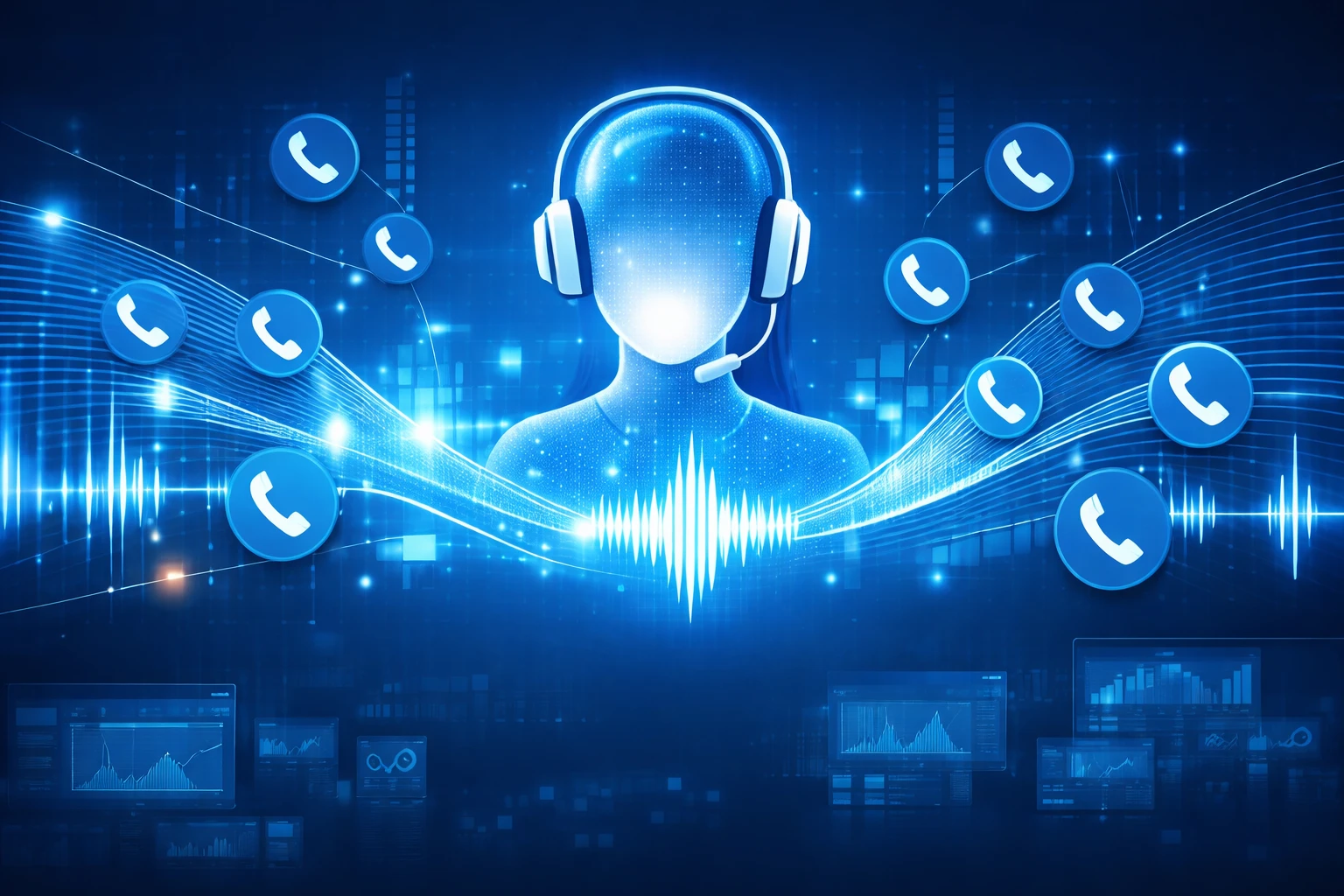 AI voice agent handling high volume business calls