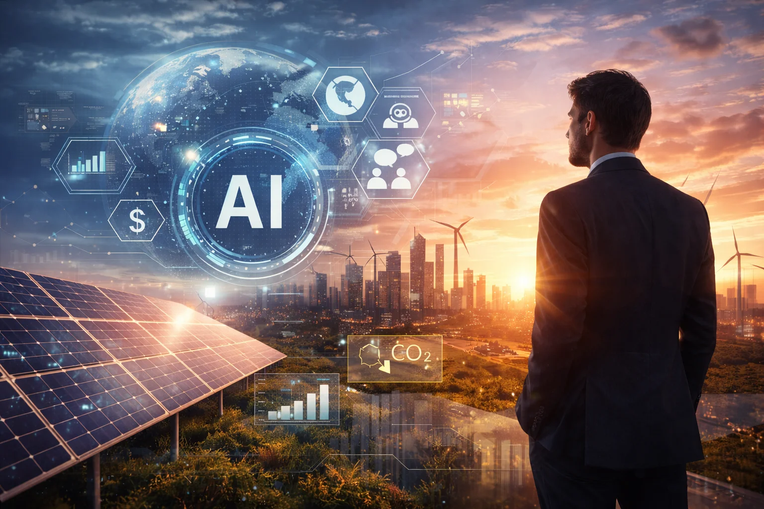 AI driven sustainable business growth with renewable energy and smart city analytics