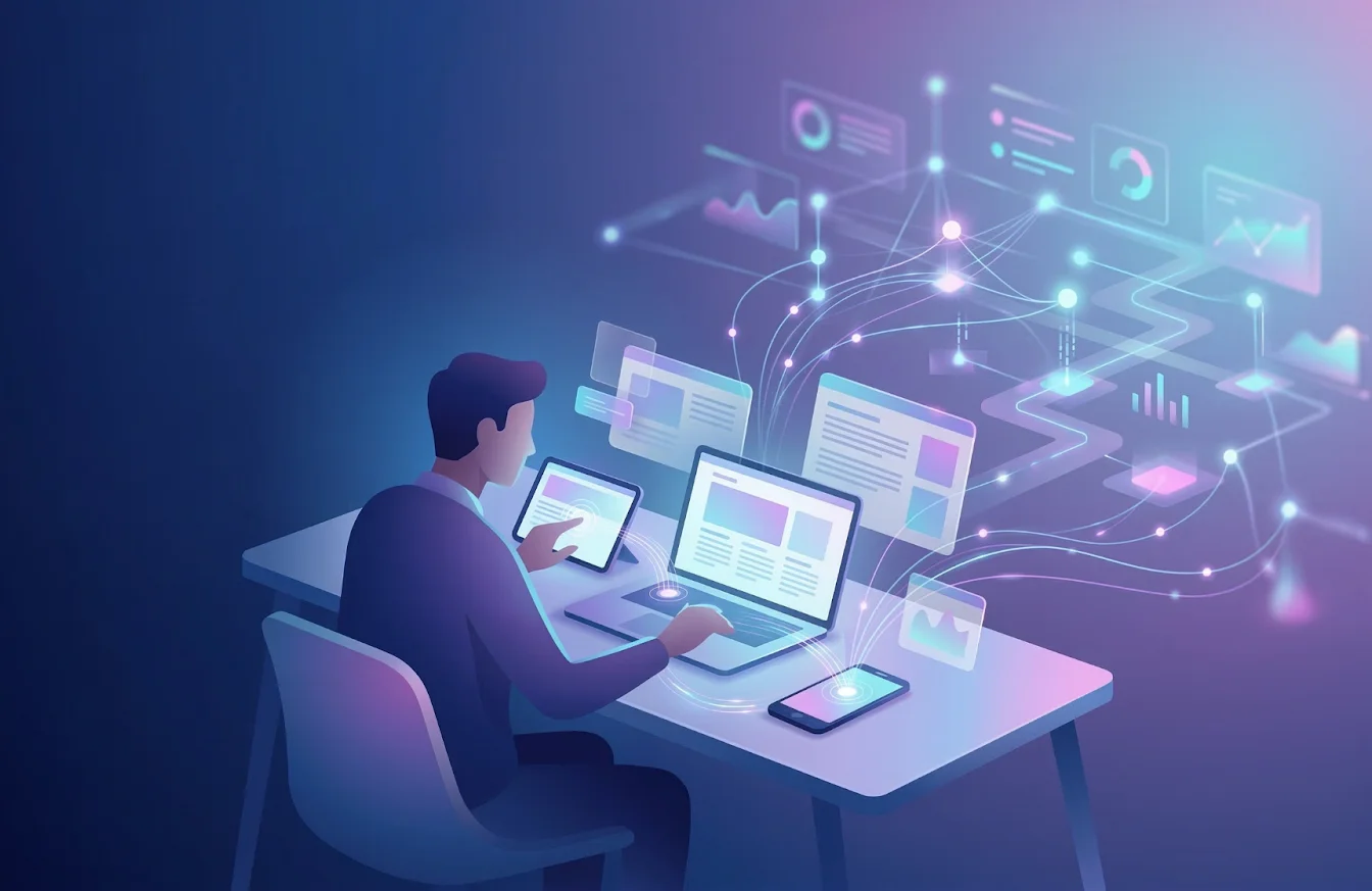 AI tracking hidden customer journey and behavioral signals across multiple touchpoints before users convert