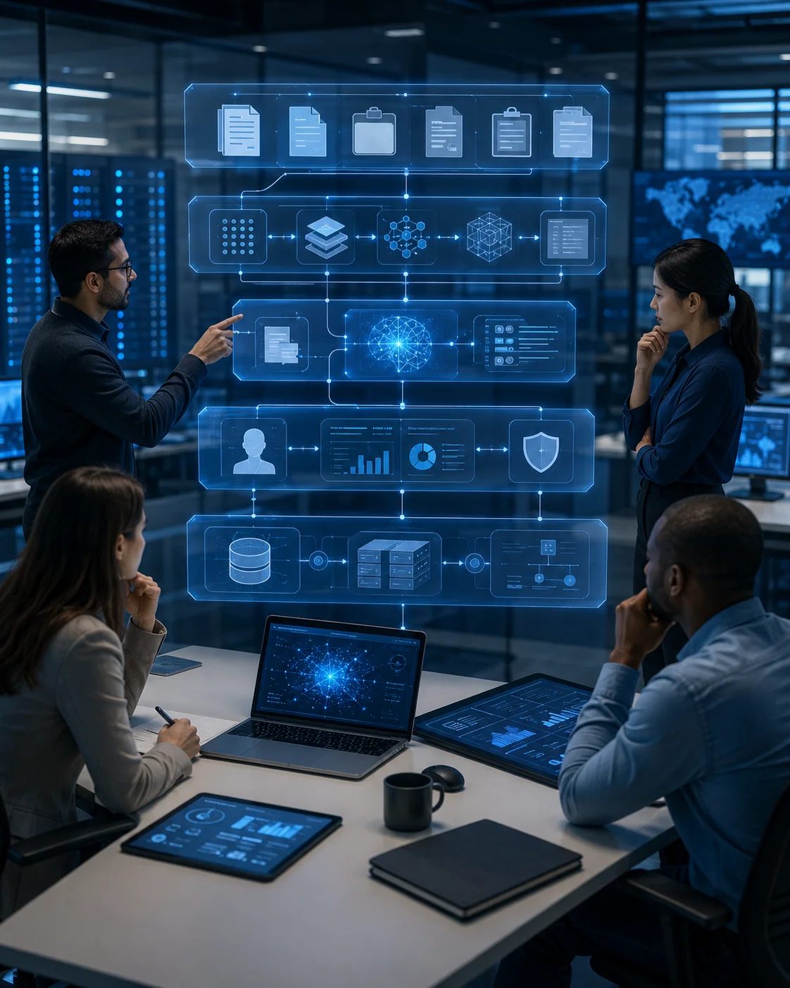 GenAI feasibility study evaluating data quality, risk and system integration