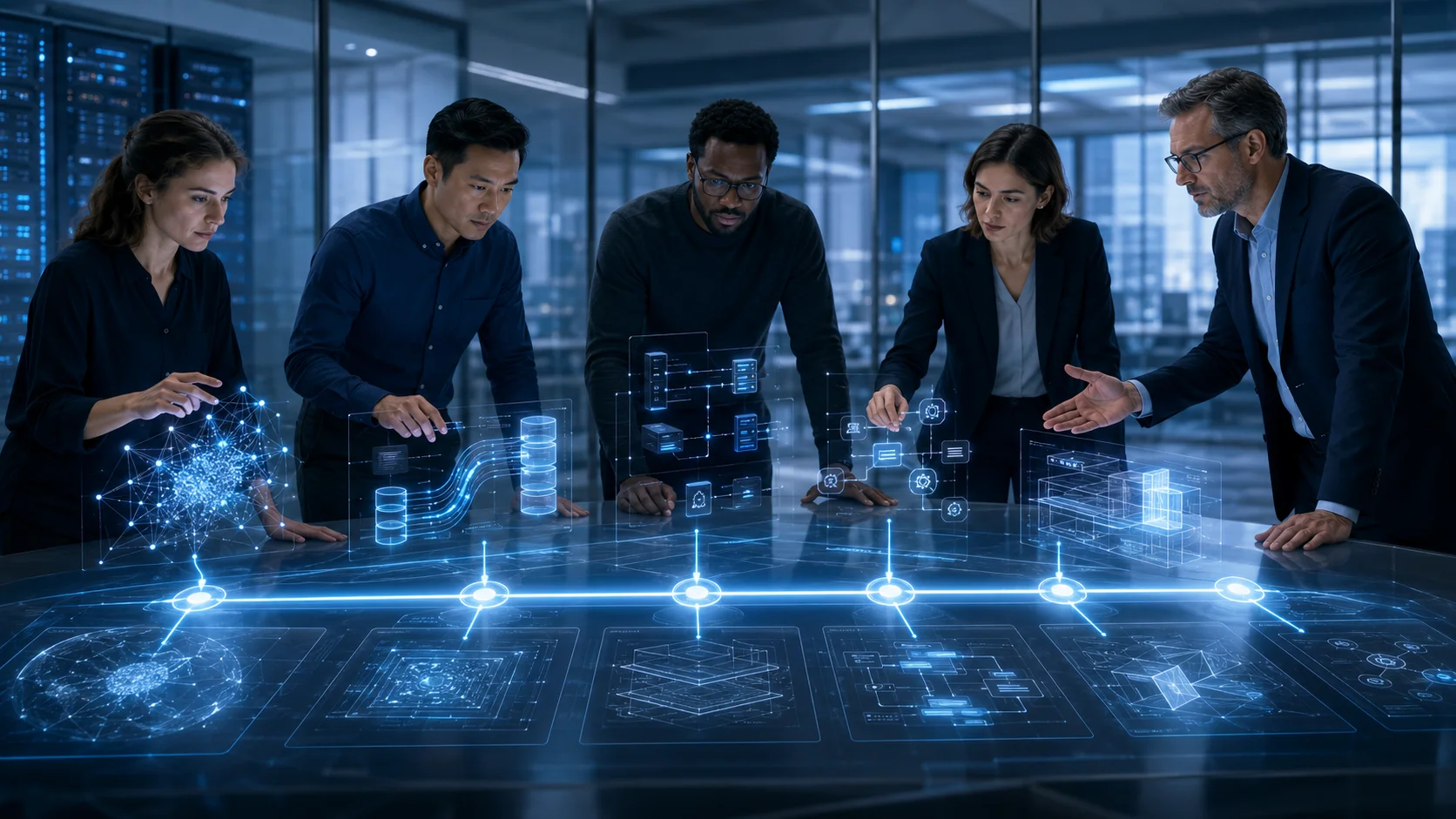 AI engineers and technical roles aligned to a clear implementation roadmap